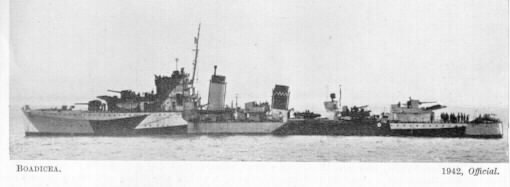 HMS Boadicea 1942