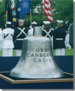 USS Canberra ships bell