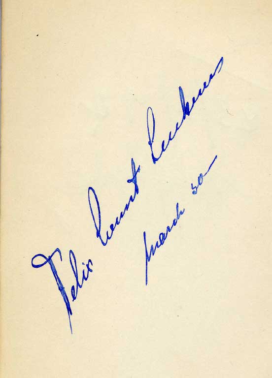 Count von Luckner's signature