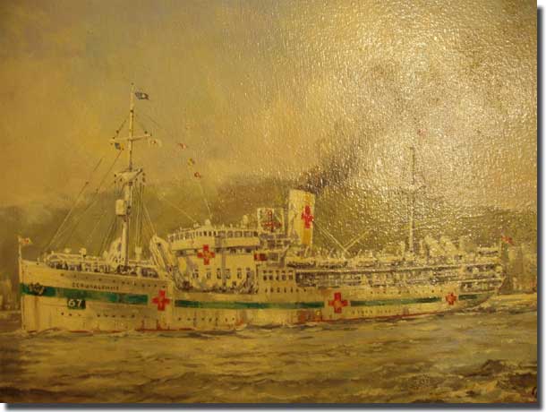 HMHS Gerasulamme, as a hopital ship in WW2
