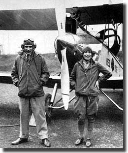 Bill Lancaster and Chubbie Miller. After their arrival in Darwin 1928.