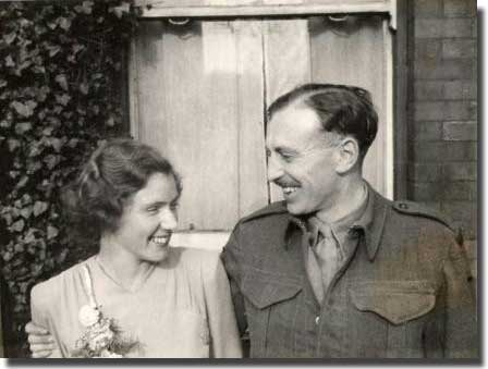 Mary and Douglas Muhr wedding on 22nd February 1945