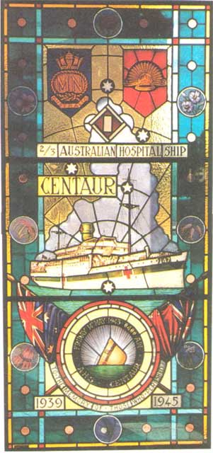 Centaur Hospital Ship Memorial Window at Concord Hospital Sydney