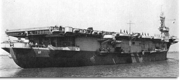 USS Card, the home of torpedo carrying Avenger Aircraft.