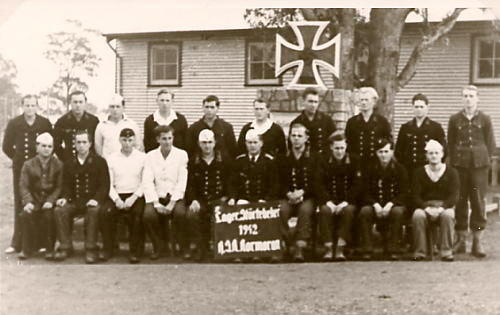 Kormoran POW's in camp in Victoria, Australia in WW2