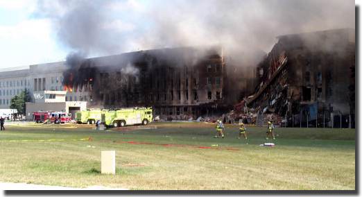 American Airlines Flight 77 crashes into the Pentagon