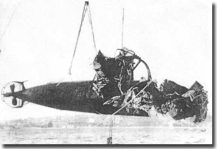 Japanese Midget Submarine Raised in Sydney Harbour in June 1942