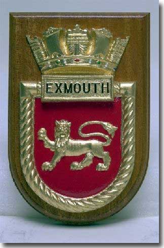 The crest of HMS Exmouth