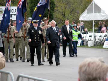 Leading the Melbourne 2009 Anzac Day March 