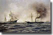 USS Kearsarge V CSS Alabama. 19 June 1864