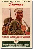 Seabees Recruiting Poster - click to read the article