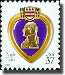 United States Purple Heart commemorative stamp - click to read the article
