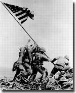 US Marines raise Old Glory on Iwo Jima - click to read the article