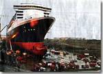 Giant Luxury Liner Queen Mary 2, Site of an accident killing 15 people - click to read the article