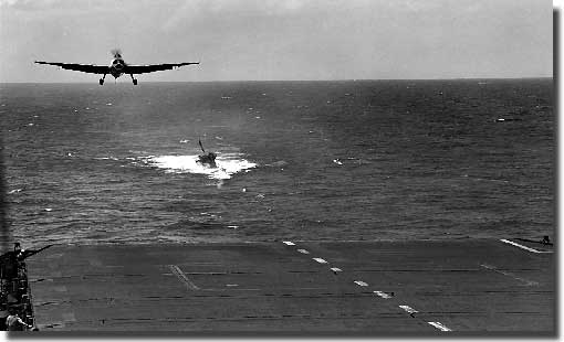 USS Guadalcanal takes U-505 under tow