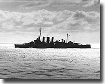 HMAS Australia, bombed in dry dock in Liverpool, England in December 1940