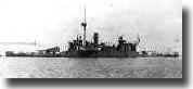 HMS Severn, one of the two British shallow draft River Monitors used against the German light cruiser Konigsberg.