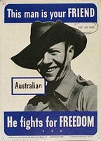 Australian. This man is your friend. 1942. United States. Office of Facts and Figures.