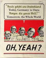 Today Germany is ours, tomorrow the World...Oh Yeah! 1942. US War Department Adjutant General's Office. 