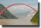The Rainbow bridge at Wusan, situated athe end of Wu Gorge, the second of the three gorges on the Yangtze River