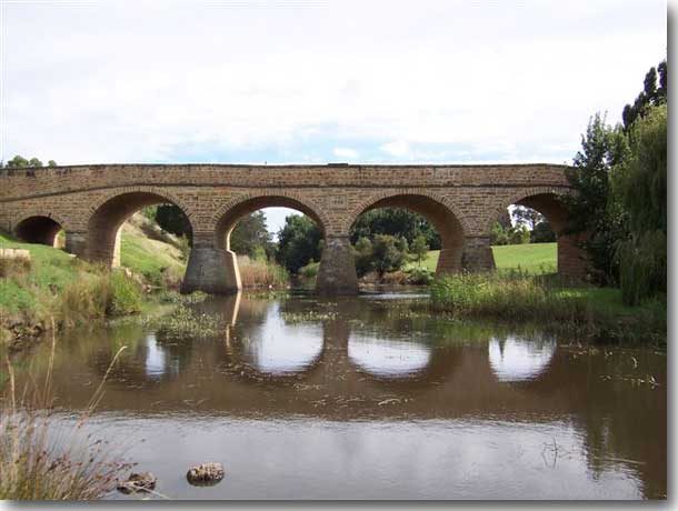 The 1823 stone bridge at Richmond built by convicts
