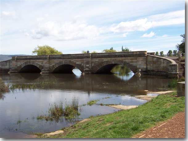 The old Convict built bridge at Ross