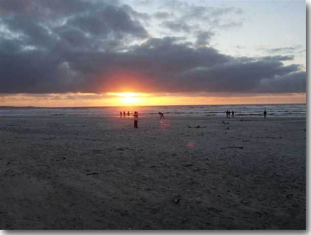 Sunset at Ocean Beach Strahan