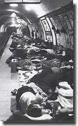 Underground Stations in London used as air raid shelters