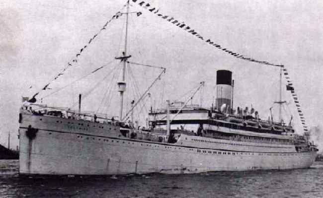 The liner Voltaire (13,000 grt) was an armed merchant cruiser. 