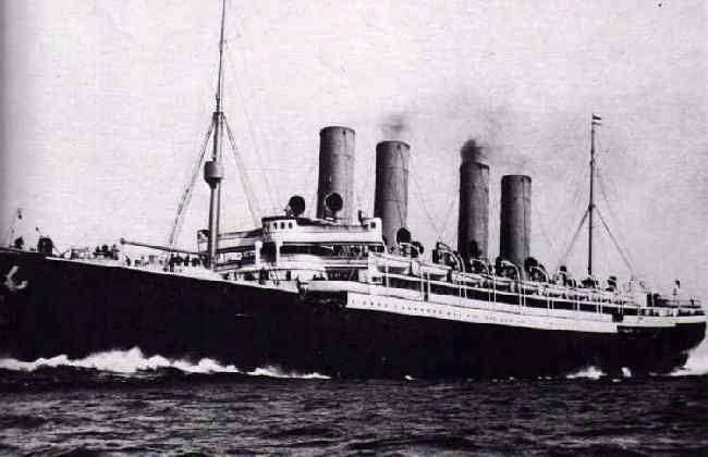 Shown above is one of the largest raiders, the North German lloyd Line's express steamer Kaiser Wilhelm der Grobe. 